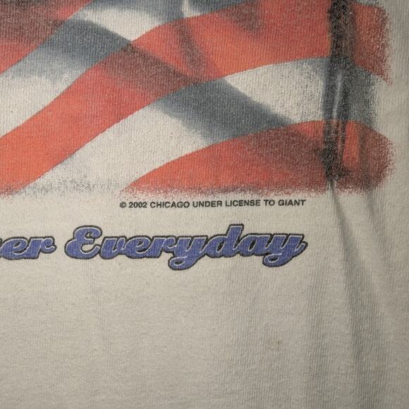 2002 Chicago USA Flag Band T shirt - Picture 4 of 6